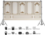 20x10ft European Style Vintage Room Inside Backdrop European Frame Modern House Classic French Castle Cementery, alternate