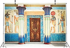 20x10ft Fabric Egyptian Backdrop Ancient Egyptian Writing Pharaoh Hieroglyphics Egypt Photography Backdrop Wall, alternate