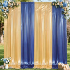 20x10FT Gold & Blue Backdrop Curtain for Parties Sequin Backdrop Curtain in 20x10FT