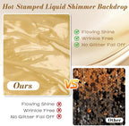 20x10FT Gold & Blue Backdrop Curtain for Parties Sequin Backdrop Curtain in 20x10FT, alternate view 4
