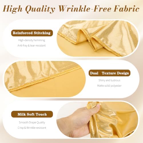 20x10FT Gold & Pink Backdrop Curtain for Parties Sequin Backdrop Curtain in 20x10FT, alternate view 3