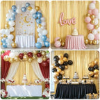 20x10FT Gold Sequin Backdrop Curtains Wrinkle Free Drapes for Wedding Party in 20x10FT, alternate view 4