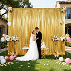 20x10ft Gold Sequin Backdrop for Photography Shimmer in 20FT x 10FT in Gold, alternate view 2