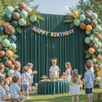 20x10ft Hunter Green Backdrop Curtain Panels for Parties - Wrinkle Free Polyester Photo Curtain Backdrop Wedding, alternate