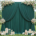 20x10ft Hunter Green Backdrop Curtains for Wedding Parties Wrinkle Free Green Curtains Photo Backdrop Drapes for