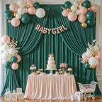 20x10ft Hunter Green Backdrop Curtains for Wedding Parties Wrinkle Free Green Curtains Photo Backdrop Drapes for, alternate