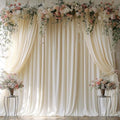 20x10FT Ivory Backdrop Curtains for Wedding Parties, Wrinkle Free Photo Backdrop Curtains for Wedding Birthday
