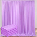 20x10ft Lavender Backdrop Curtains for Parties, 4 Panels 5x10ft Wrinkle-Free Polyester Background Curtains for