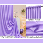 20x10ft Lavender Backdrop Curtains for Parties, 4 Panels 5x10ft Wrinkle-Free Polyester Background Curtains for, alternate