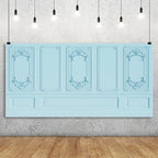 20x10ft Light Blue Vintage Room Inside Backdrop European Frame Modern House French Castle Cementery Wall Retro, alternate