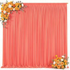 20x10ft Orange Backdrop Curtain for Parties Wrinkle Free Fabric Backdrop Curtain Wedding Photo Backdrop Drapes, alternate