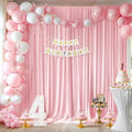 20x10ft Pink Backdrop Curtains for Wedding Parties Wrinkle Free Pink Curtains Photo Backdrop Drapes for