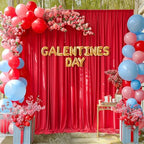 20x10ft Red Backdrop Curtains for Wedding Parties Wrinkle Free Red Curtains Photo Backdrop Drapes for, alternate view 3