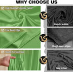 20x10ft Sage Green Backdrop Curtain Panels for Parties - Wrinkle Free Polyester Photo Curtain Backdrop Wedding, alternate