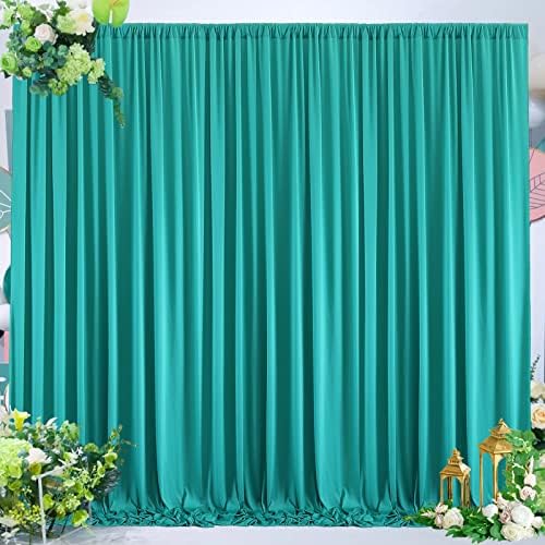 20x10ft Turquiose Backdrop Curtains for Parties, 4 Panels 5x10ft Wrinkle-Free Polyester Background Curtains for, alternate