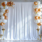20x10ft White Backdrop Curtains for Wedding Parties Wrinkle Free White Curtains Photo Backdrop Drapes for, alternate view 7