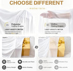 20x10FT White Backdrop Curtains, Polyester Back Drop for Parties in 20x10FT, alternate view 5