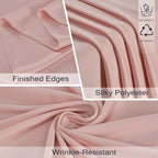 20x10ft Wrinkle Free Dusty Pink Backdrop Curtains for Parties, 4 Panels 5x10ft Silky Polyester Photo Backdrop, alternate view