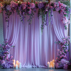20x10ft Wrinkle Free Lavender Backdrop Curtain for Parties Soft Fabric Drapes Wedding Curtain Backdrop for