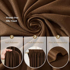 20x12 FT Brown Backdrop Curtain for Parties Wrinkle Free Photo Backdrop Curtains Polyester Wedding Back Drop, alternate view