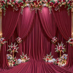 20x12 FT Burgundy Backdrop Curtain for Parties Wrinkle Free Photo Backdrop Curtains Polyester Wedding Back Drop, alternate