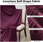 20x12 ft Burgundy Backdrop Curtains for Weddings, Birthdays and Photos in 20x12 ft, alternate view 4