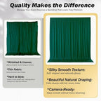 20x12 ft Forest Green Backdrop Curtains for Weddings, Birthdays and Photos in 20x12 ft, alternate view 3