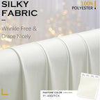 20x12 ft Ivory Backdrop Curtains for Weddings Parties, Birthdays and Photos in 20x12 ft, alternate view 6
