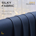 20x12 ft Navy Blue Backdrop Curtains for Weddings, Birthdays and Photos in 20x12 ft, alternate view 6