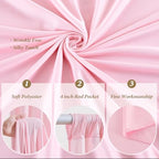20x12 FT Pink Backdrop Curtain for Parties Wrinkle Free Photo Backdrop Drapes 12ft Long Polyester Draping Back, alternate