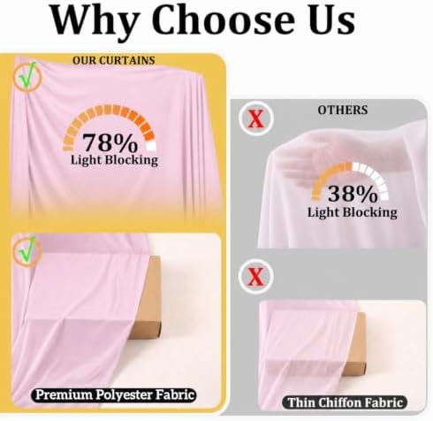 20x12 ft Pink Backdrop Curtains for Wedding, Party and Photo in 20FT(W) x 12FT(H) in Pink, alternate view 3
