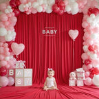 20x12 FT Red Backdrop Curtain for Parties Wrinkle Free Photo Backdrop Curtains Polyester Wedding Back Drop Cloth, alternate