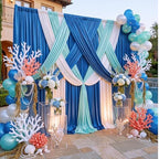20x12 ft Royal Blue Backdrop Curtains for Weddings, Birthdays and Photos in 20x12 ft, alternate view 2