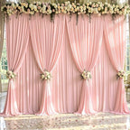 20x12ft Blush Pink Backdrop Curtain Panels for Parties - Wrinkle Free Polyester Photo Curtain Backdrop Wedding, alternate