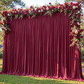 20x12ft Burgundy Backdrop Curtain Panels for Parties - Wrinkle Free Polyester Photo Curtain Backdrop Wedding