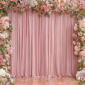 20x12ft Dusty Rose Backdrop Curtain Panels for Parties - Wrinkle Free Polyester Photo Curtain Backdrop Wedding