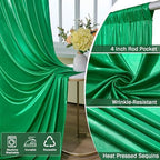 20x12FT Green Sequin Curtains Backdrop, Wrinkle Free Back Drop for Wedding in 20x12FT, alternate view 4