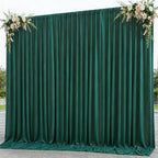20x12ft Hunter Green Backdrop Curtain Panels for Parties - Wrinkle Free Polyester Photo Curtain Backdrop Wedding