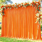20x12ft Orange Purple Backdrop Curtain Panels for Parties - Wrinkle Free Polyester Photo Curtain Backdrop