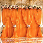 20x12ft Orange Purple Backdrop Curtain Panels for Parties - Wrinkle Free Polyester Photo Curtain Backdrop, alternate view 3