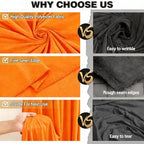 20x12ft Orange Purple Backdrop Curtain Panels for Parties - Wrinkle Free Polyester Photo Curtain Backdrop, alternate view 5