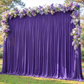 20x12ft Purple Backdrop Curtain Panels for Parties - Wrinkle Free Polyester Photo Curtain Backdrop Wedding Back