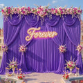 20x12ft Purple Backdrop Curtains for Baby Shower Parties Wrinkle Free Fabric Backdrop Curtain Wedding Photo