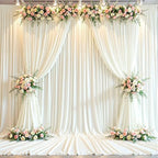 20x15 FT Ivory Backdrop Curtain for Parties Wrinkle Free Photo Backdrop Drapes 15ft Long Polyester Draping Back, alternate