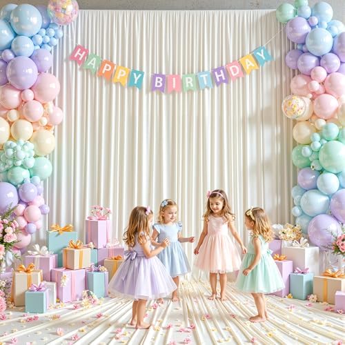 20x15 FT Ivory Backdrop Curtain for Parties Wrinkle Free Photo Backdrop Drapes 15ft Long Polyester Draping Back, alternate