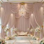 20x15 FT Nude Backdrop Curtain for Parties Wrinkle Free Photo Backdrop Curtains Polyester Wedding Back Drop, alternate view 7