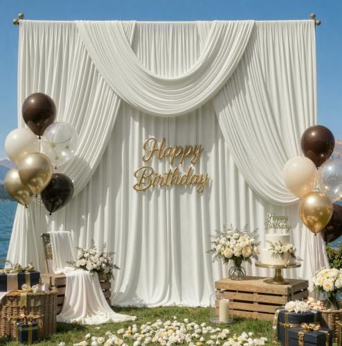 20x15ft Beige Backdrop Curtains for Parties Wrinkle Free Fabric Backdrop Curtain Wedding Photo Drapes Backdrop, alternate