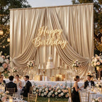 20x15FT Champagne Gold Sequin Backdrop Curtain Double Sided in 20x15FT, alternate view 4