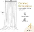 20x15ft Ivory Backdrop Curtains for Parties Wrinkle Free Fabric Backdrop Curtain Wedding Photo Drapes Backdrop, alternate