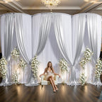 20x15FT Silver Sequin Backdrop Curtain Double Sided in 20x15FT, alternate view 2